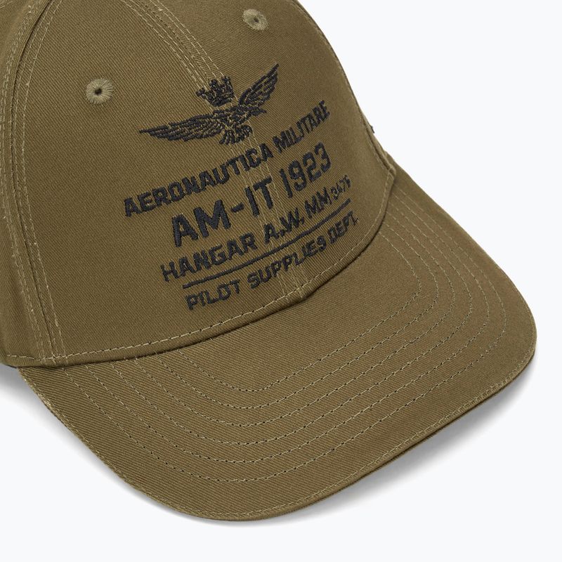 Мъжка шапка с козирка Aeronautica Militare 252HA1223UCT03299 dark olive 3