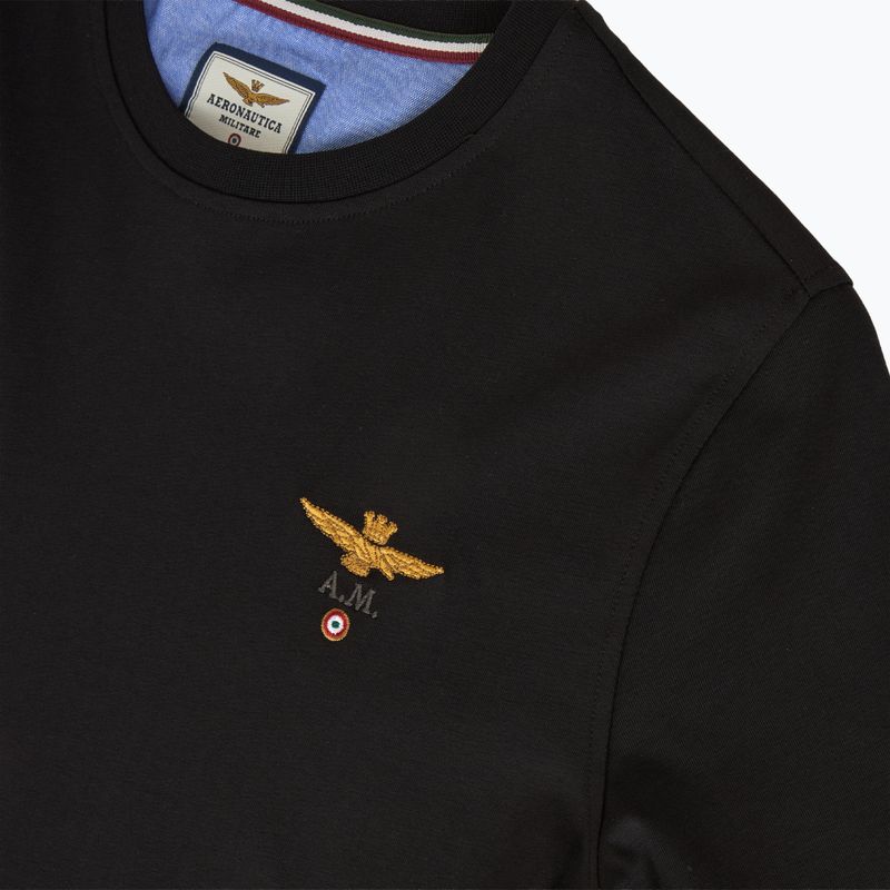 Мъжка тениска Aeronautica Militare 252TS1580UJ00372 Basic Crewneck jet black 3