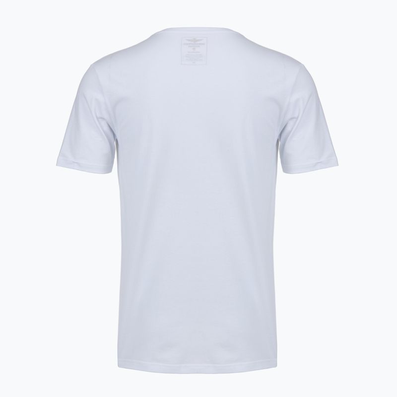Мъжка тениска Aeronautica Militare AM1UTI006 V-Neck white 2