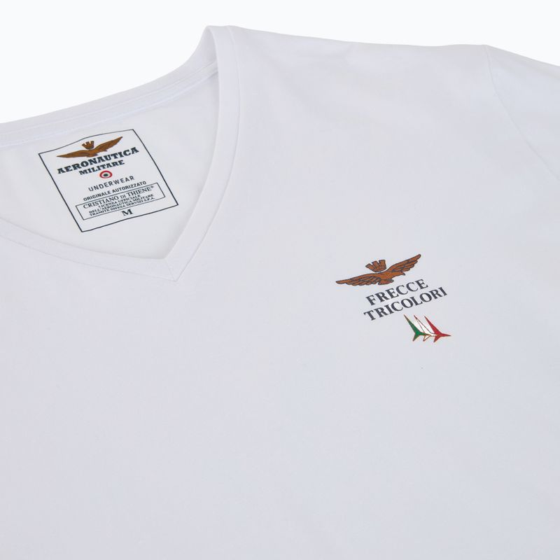 Мъжка тениска Aeronautica Militare AM1UTI006 V-Neck white 3