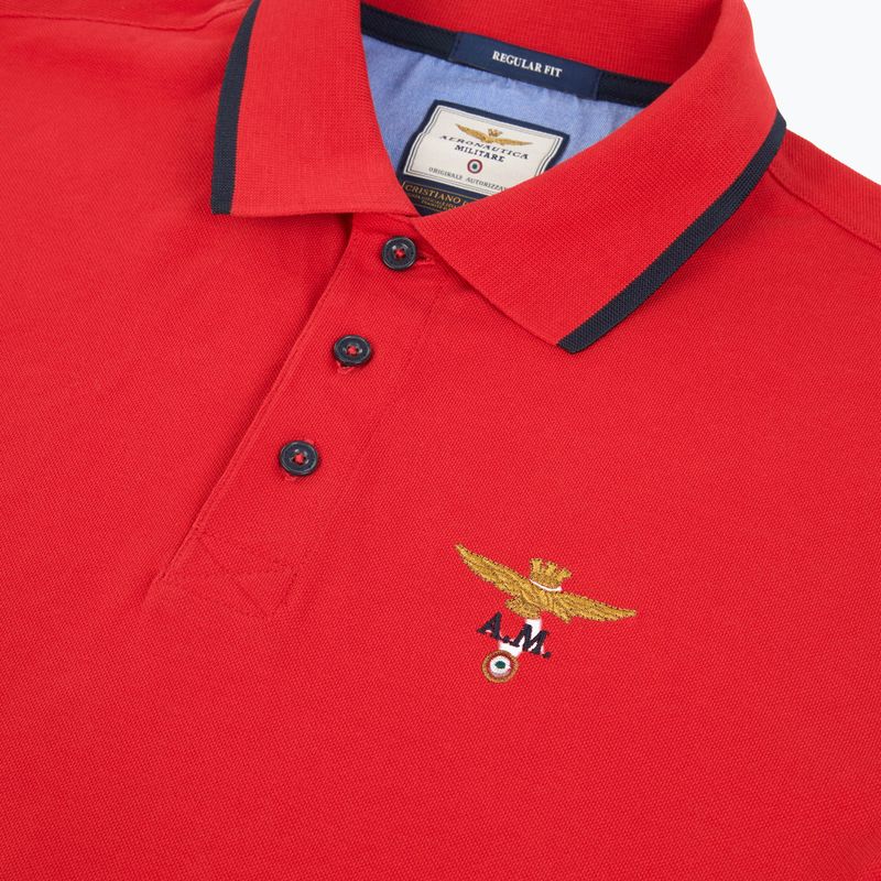 Тениска Aeronautica Militare PO1308UP00082 Polo tango red 3