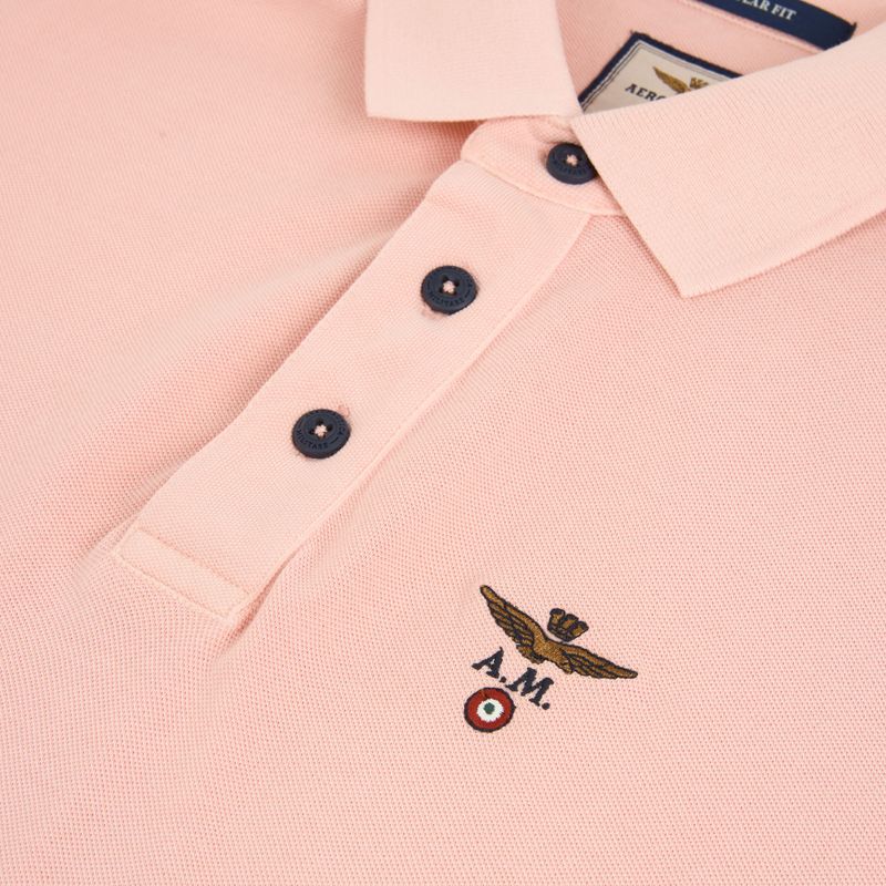 Мъжка тениска Aeronautica Militare PO1925UP00406 Polo lotus pink 3