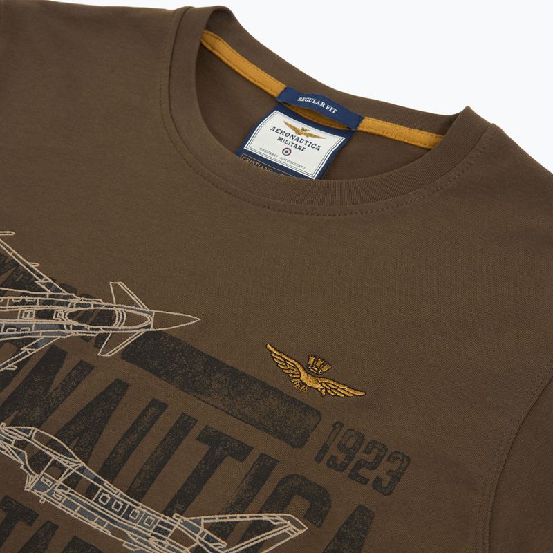 Mъжка тениска Aeronautica Militare TS2535UJ00641 chestnut brown 3