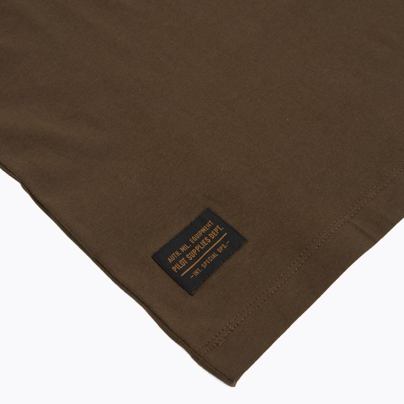 Mъжка тениска Aeronautica Militare TS2535UJ00641 chestnut brown 4