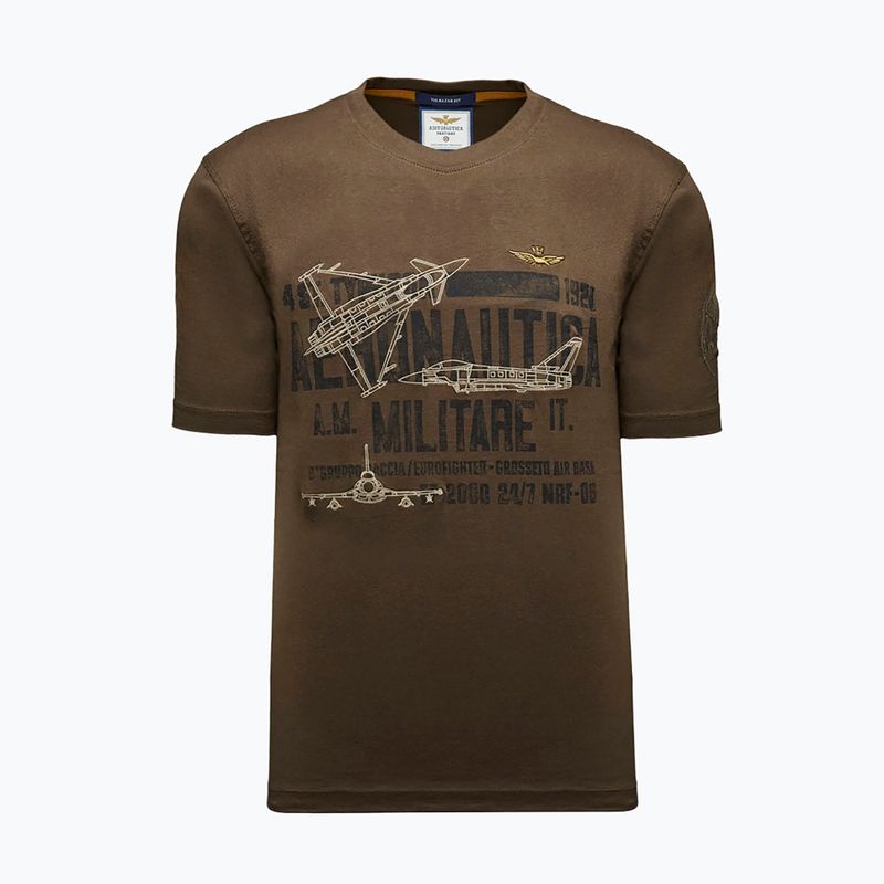 Mъжка тениска Aeronautica Militare TS2535UJ00641 chestnut brown 5