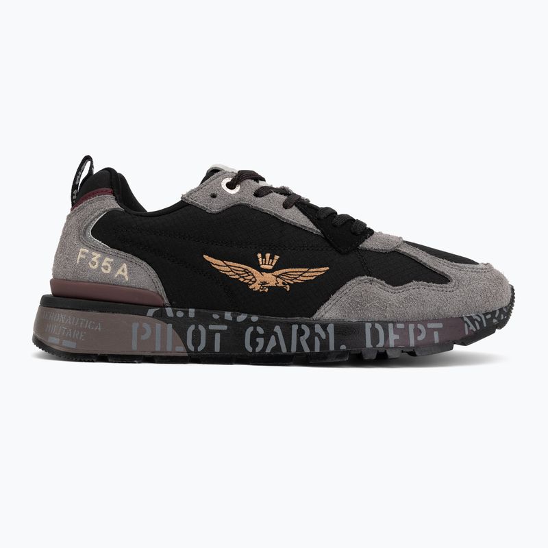 Мъжки обувки Aeronautica Militare SC0276UCT03546 jet black 2