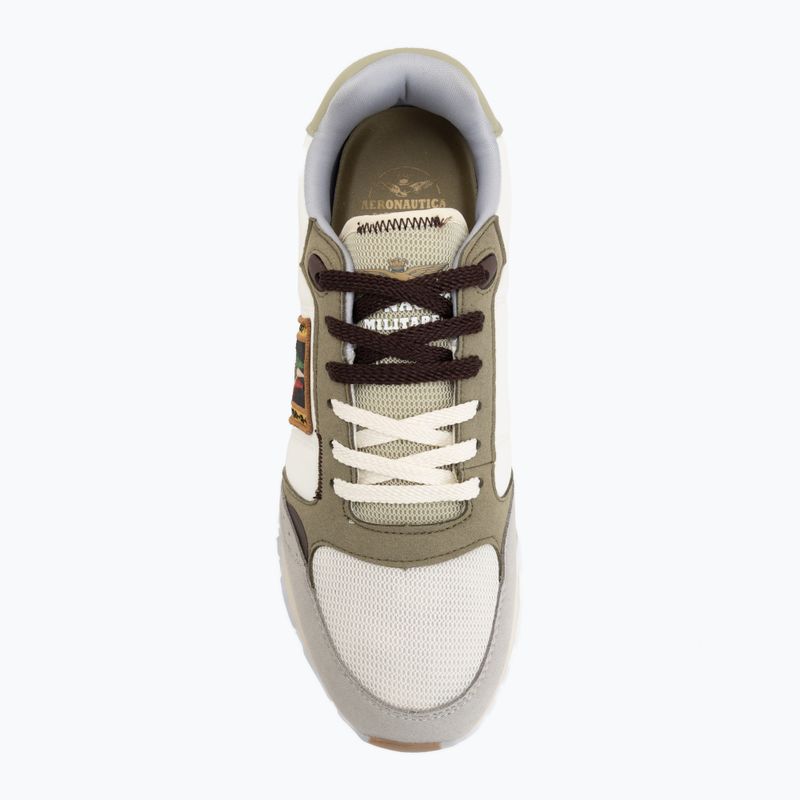 Мъжки обувки Aeronautica Militare SC0292UCT03331 off white/green/brown/grey 5