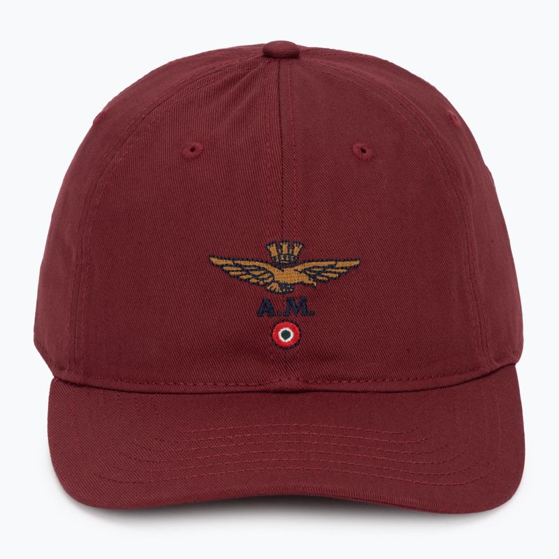 Мъжка шапка с козирка Aeronautica Militare HA1246UCT02 merlot red 2