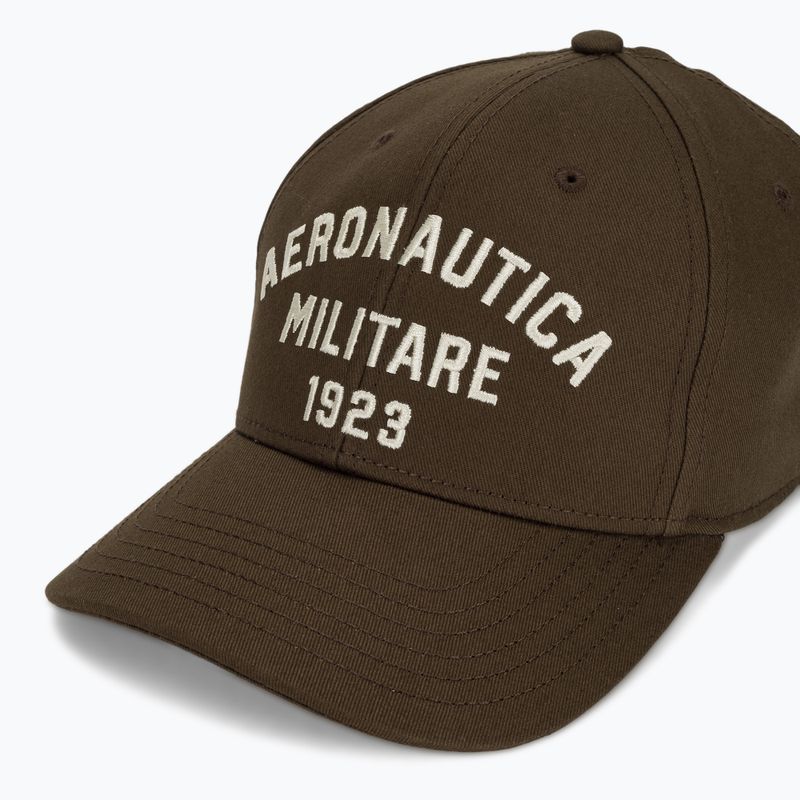 Мъжка шапка с козирка Aeronautica Militare HA1104UCT02 chestnut brown 3