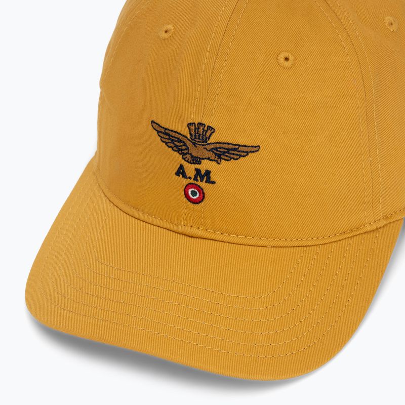 Мъжка шапка с козирка Aeronautica Militare HA1104UCT02 mustard yellow 3