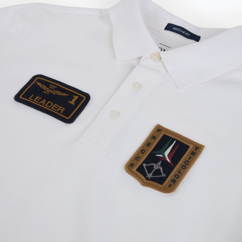 Мъжка тениска Aeronautica Militare PO1927UP00191 Polo off white 3