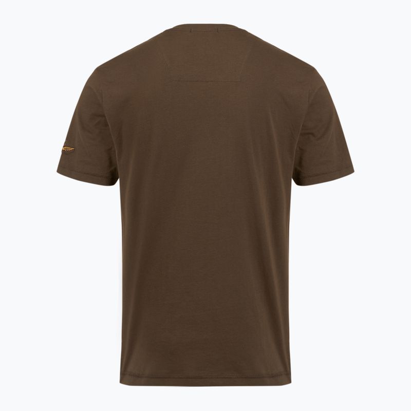Мъжка тениска Aeronautica Militare TS2538UJ00727 chestnut brown 2