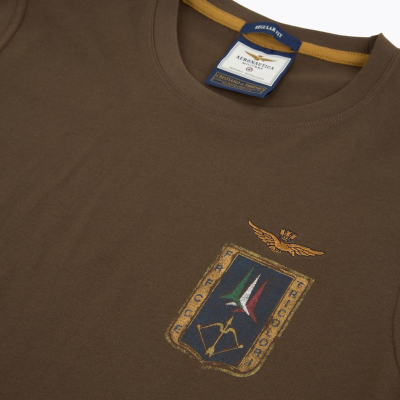 Мъжка тениска Aeronautica Militare TS2535UJ00641 chestnut brown 3