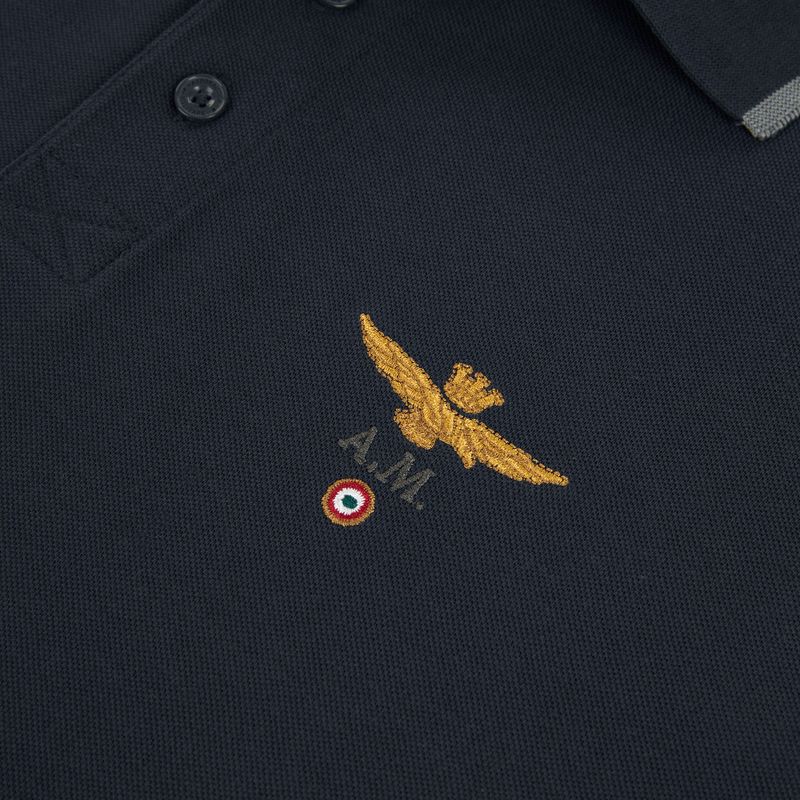 Тениска Aeronautica Militare PO1308UP00082 Polo blu navy 3