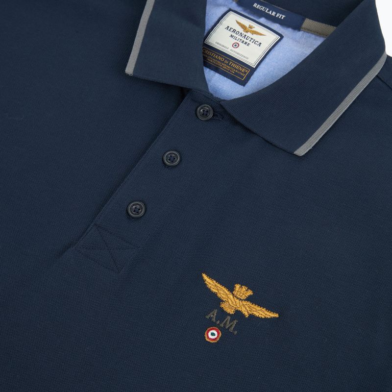 Мъжка поло тениска Aeronautica Militare 262PO1308UP00082 Polo blu navy 3
