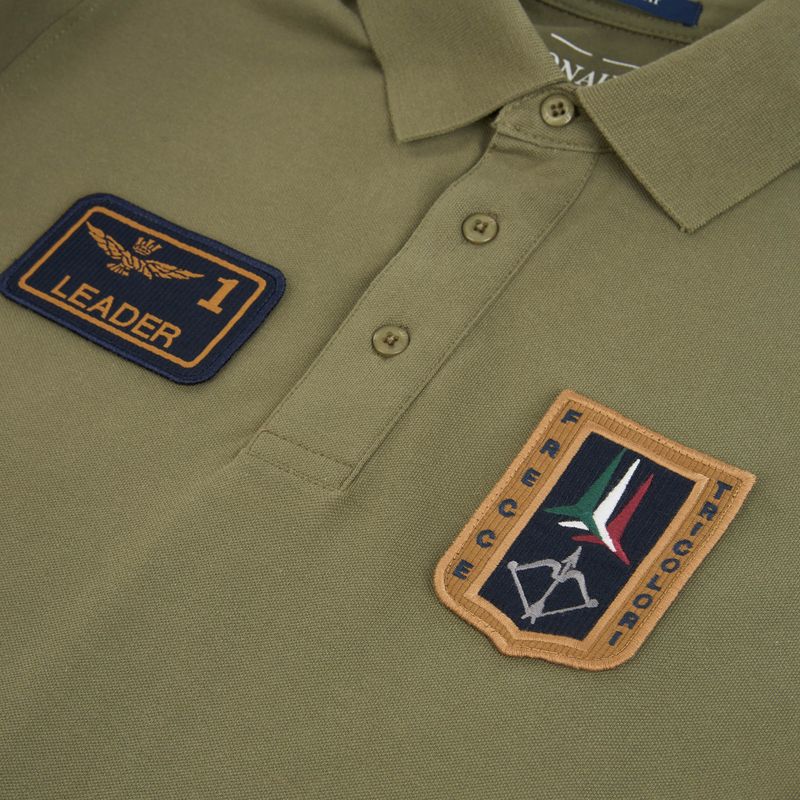Мъжка тениска Aeronautica Militare PO1927UP00191 Polo lichen green 3