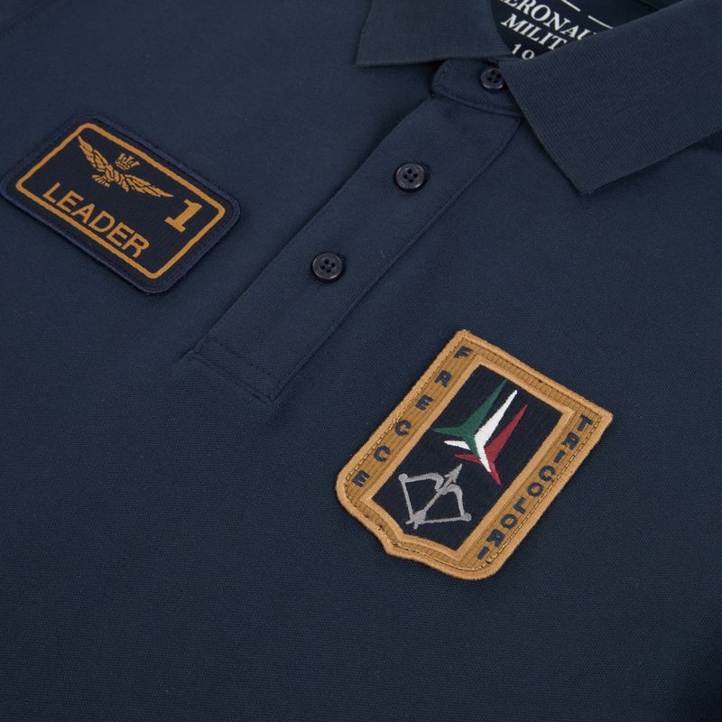 Мъжка тениска Aeronautica Militare PO1927UP00191 Polo blu navy 3