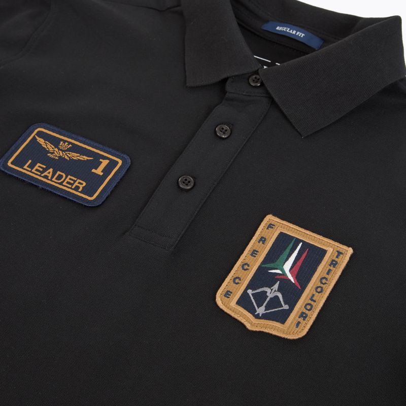 Мъжка тениска Aeronautica Militare PO1927UP00191 Polo jet black 3
