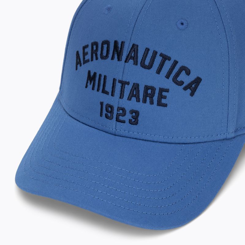 Mъжка шапка с козирка Aeronautica Militare HA1104UCT02 pacific blue 3