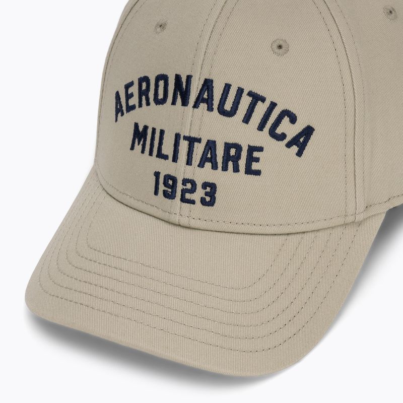 Мъжка шапка с козирка Aeronautica Militare HA1104UCT02 taupe beige 3