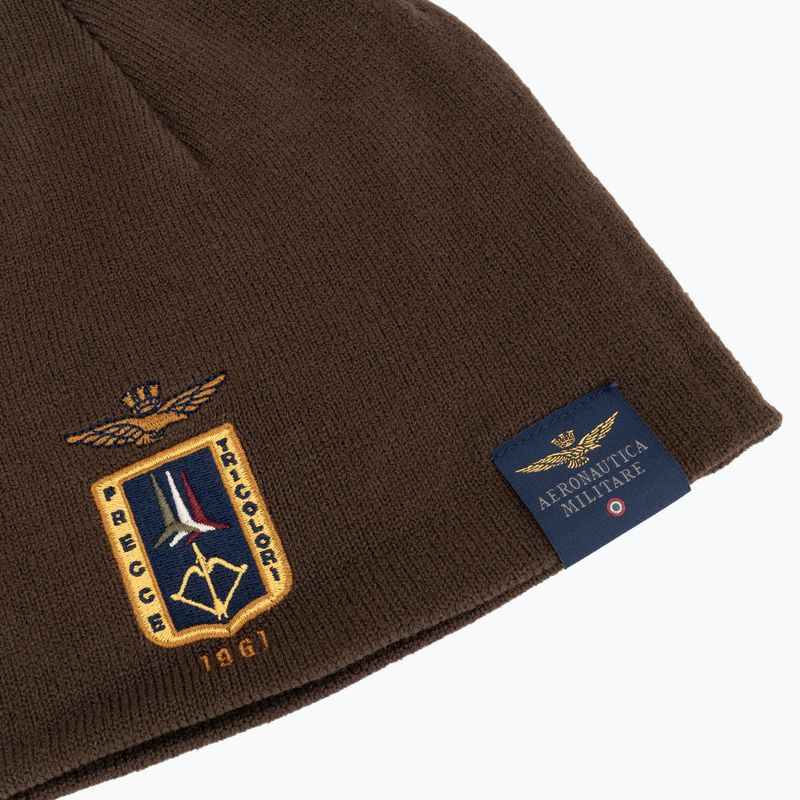 Мъжка зимна шапка Czapka Aeronautica Militare 262CU0092UL00450 chestnut brown 3