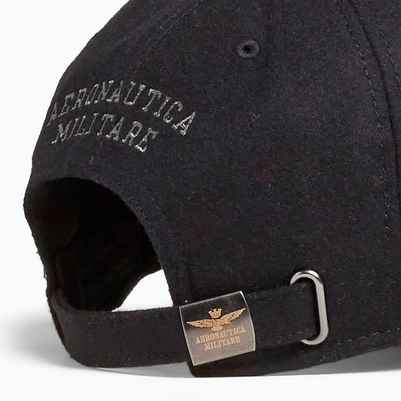 Мъжка шапка с козирка Czapka Aeronautica Militare 262HA1085UCT02333 jet black 4