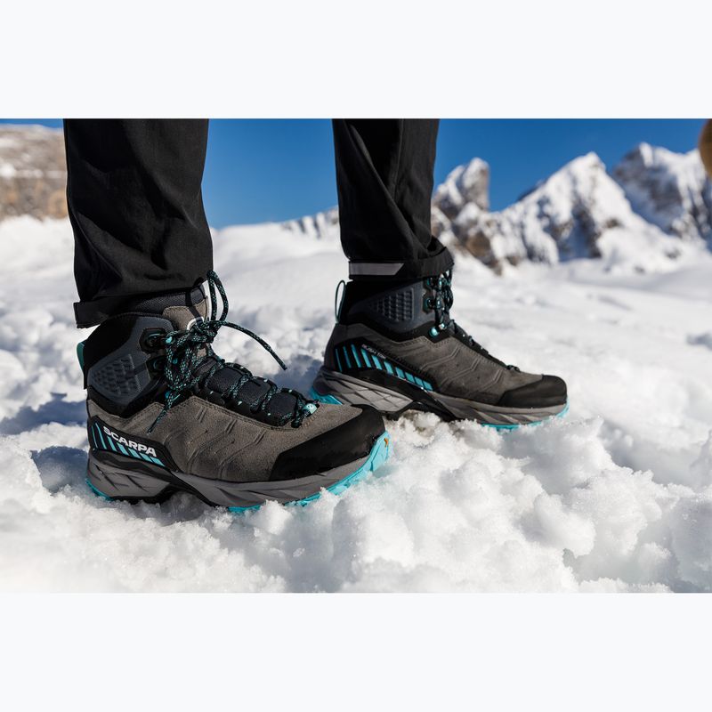 Дамски обувки за трекинг SCARPA Rush TRK GTX midgray/aqua 14