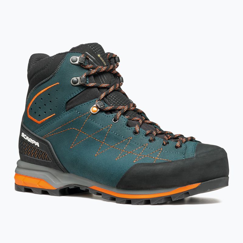 Мъжки туристически обувки SCARPA Zodiac TRK GTX petrol/rust orange 8