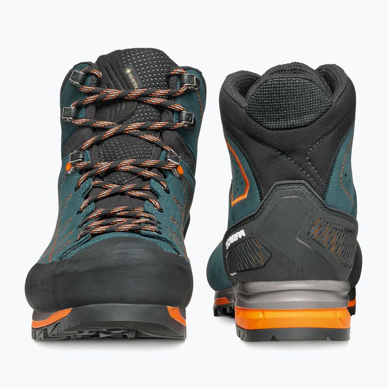 Мъжки туристически обувки SCARPA Zodiac TRK GTX petrol/rust orange 11