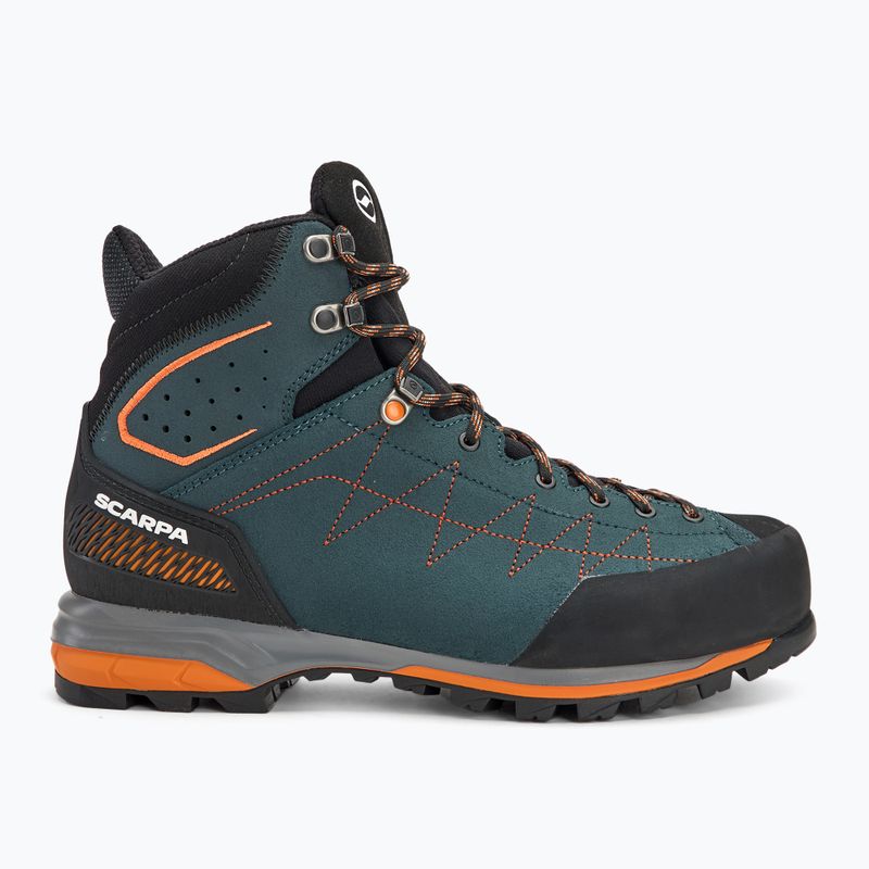 Мъжки обувки за трекинг SCARPA Zodiac TRK GTX petrol/rust orange 2