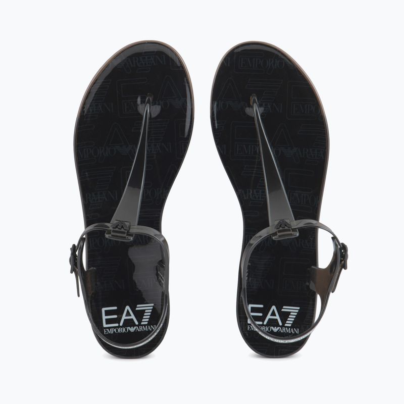 Дамски сандали EA7 Emporio Armani Water Sports Jelly monogram black graphic/black logo 5