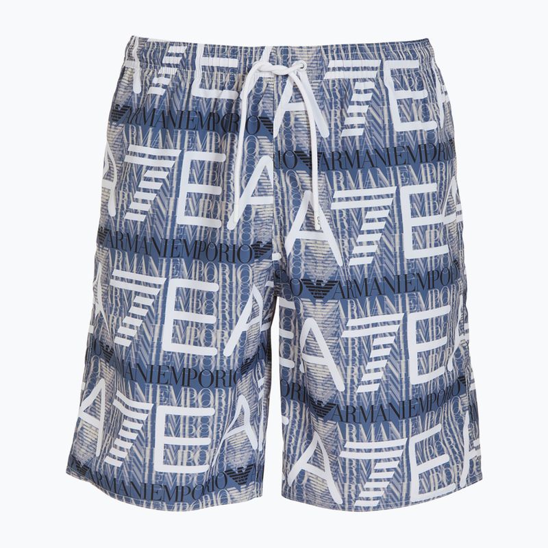 Мъжки шорти за плуване EA7 Emporio Armani Water Reactive Monogram Boxer marlin monogram