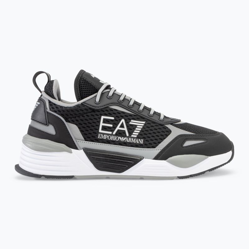 EA7 Emporio Armani Ace Runner Mesh черни/ сребърни обувки 2