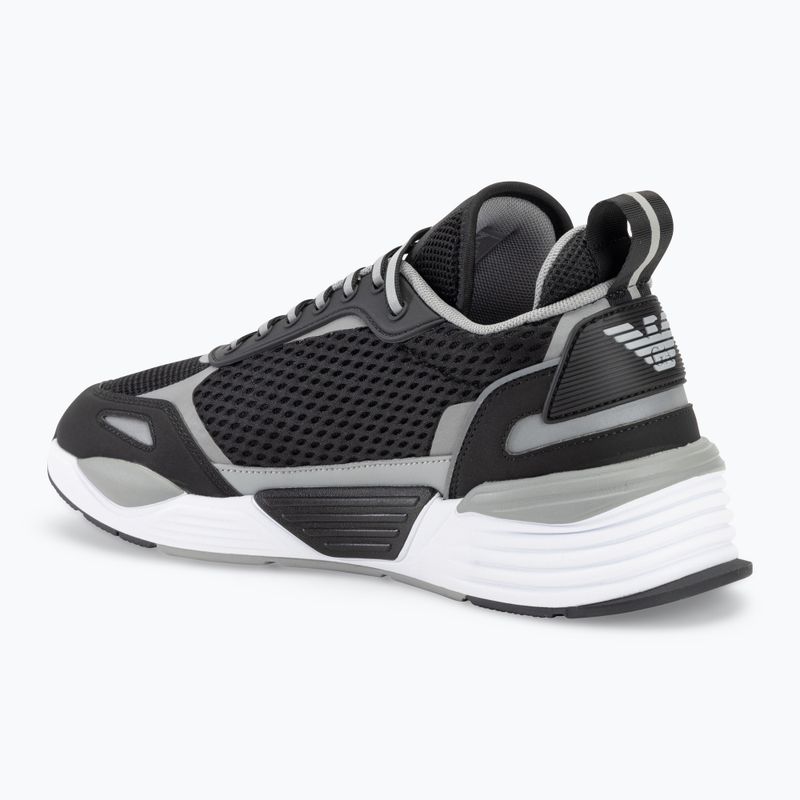 EA7 Emporio Armani Ace Runner Mesh черни/ сребърни обувки 3