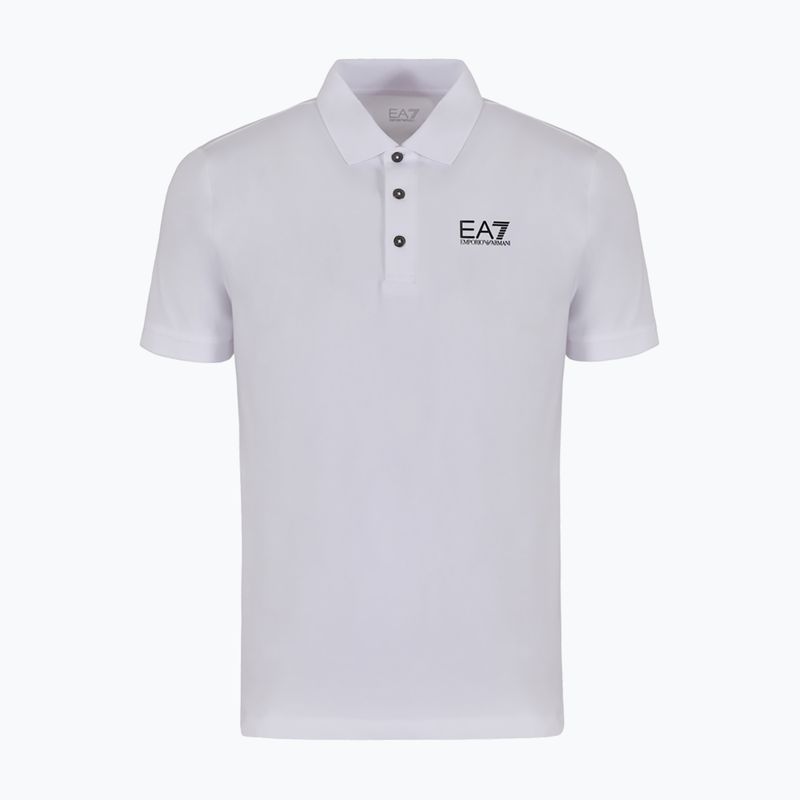 Мъжка поло тениска EA7 Emporio Armani Train Visibility white
