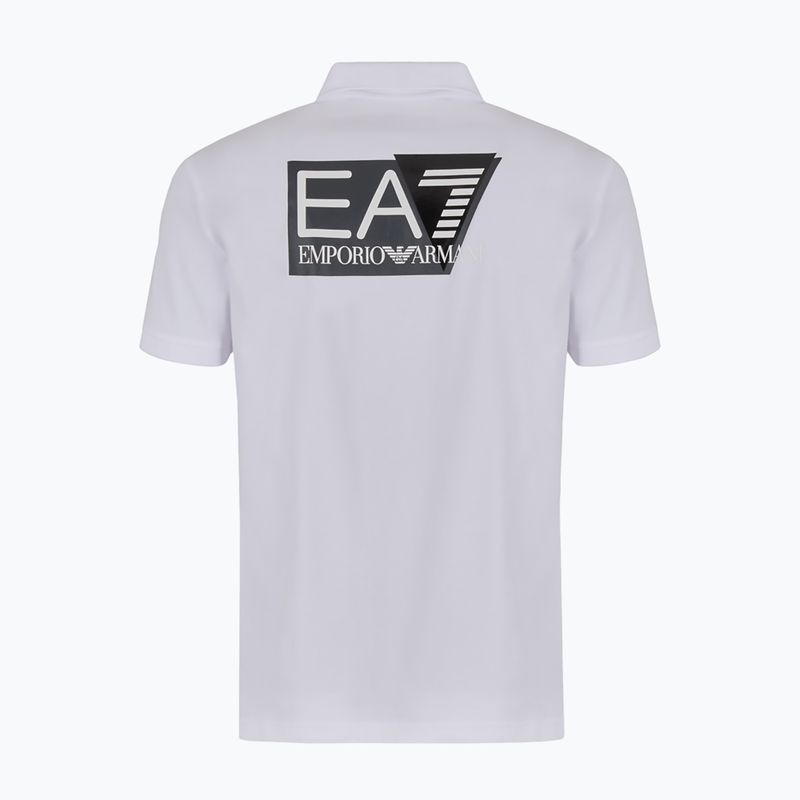 Мъжка поло тениска EA7 Emporio Armani Train Visibility white 2