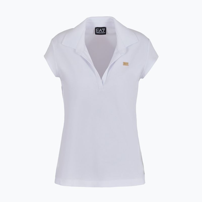 Дамска поло тениска EA7 Emporio Armani Train Costa Smeralda white