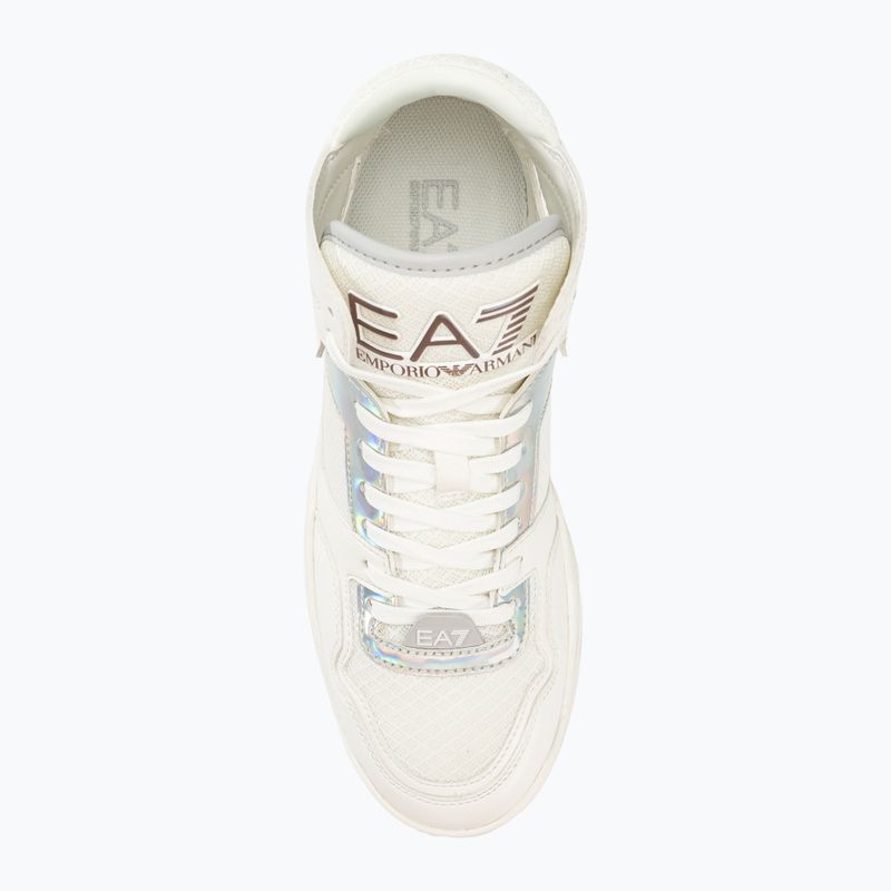 Обувки EA7 Emporio Armani Basket Mid white/iridescent 5