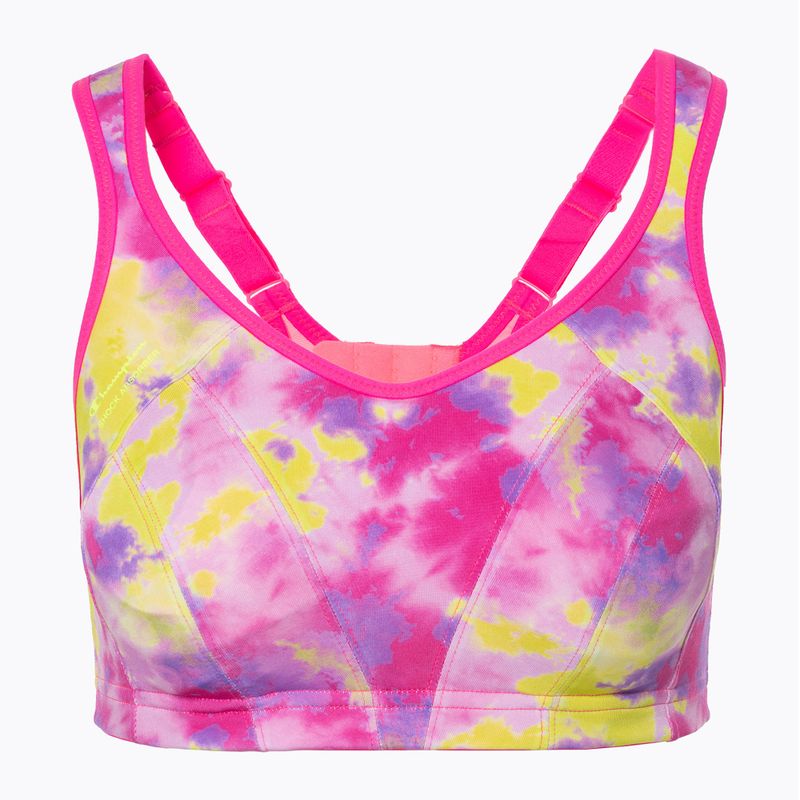 Сутиен за тренировка Shock Absorber Active Multi pink/yellow