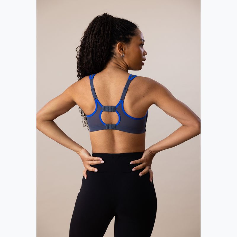Спортен сутиен Shock Absorber Active Multi синьо/тъмно сиво 4