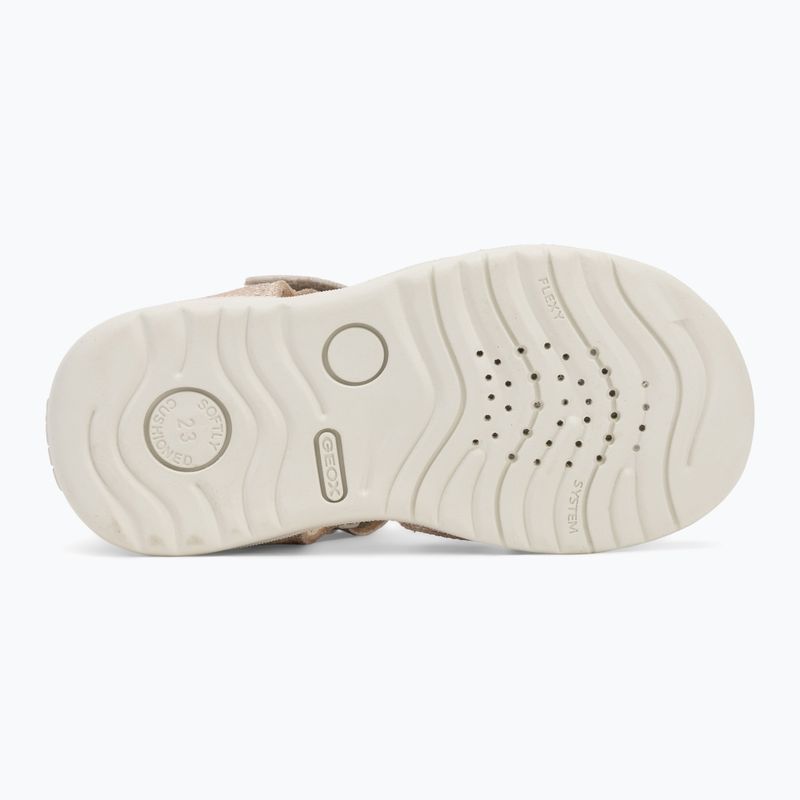 Детски сандали Geox Macchia в бяло/златно 4