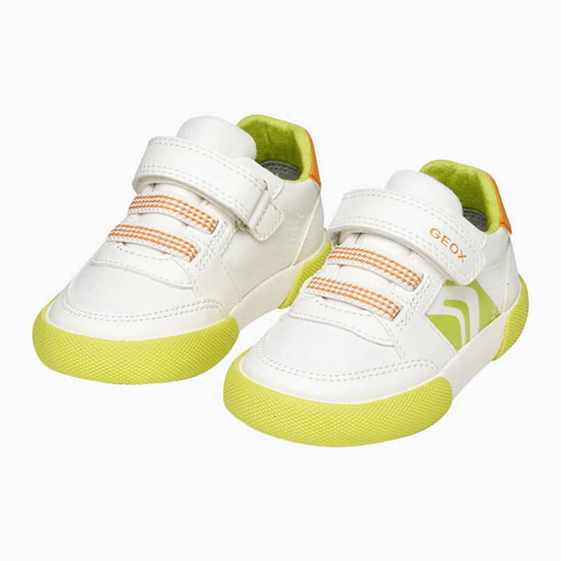 Детски обувки Geox Gisli white/fluo green 15