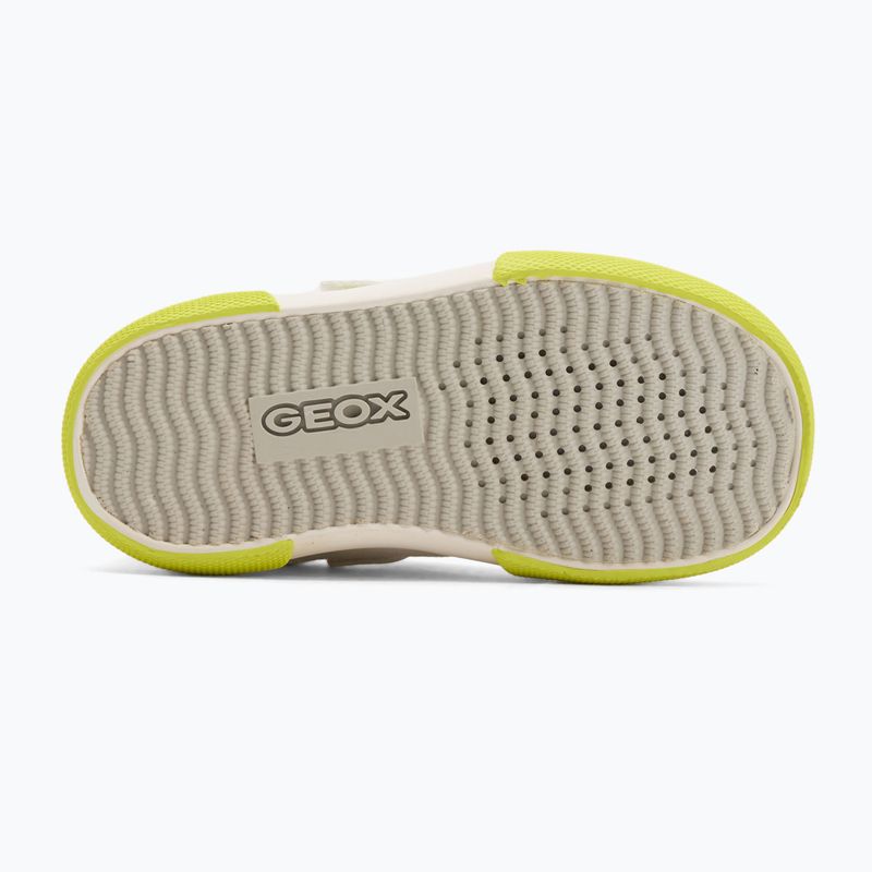 Детски обувки Geox Gisli white/fluo green 4