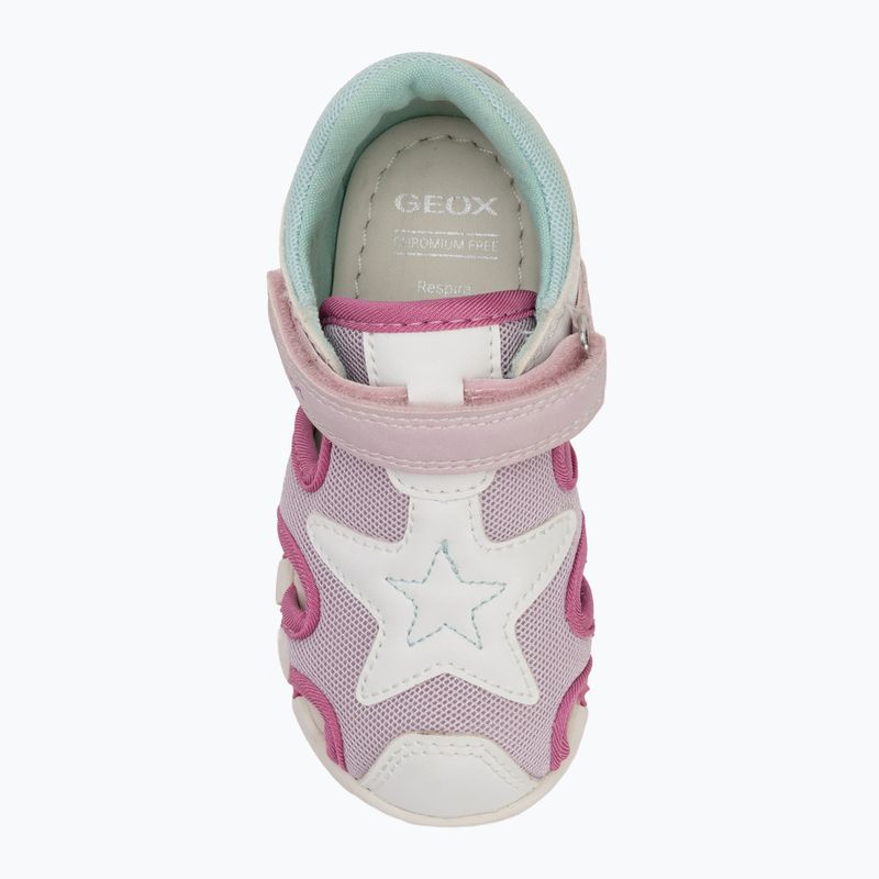 Детски сандали Geox Iupidoo white/fuchsia 5