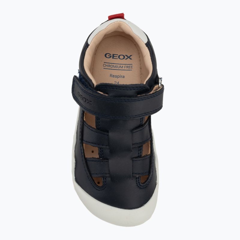 Детски обувки за боси крака Geox Steppieup navy/white 5