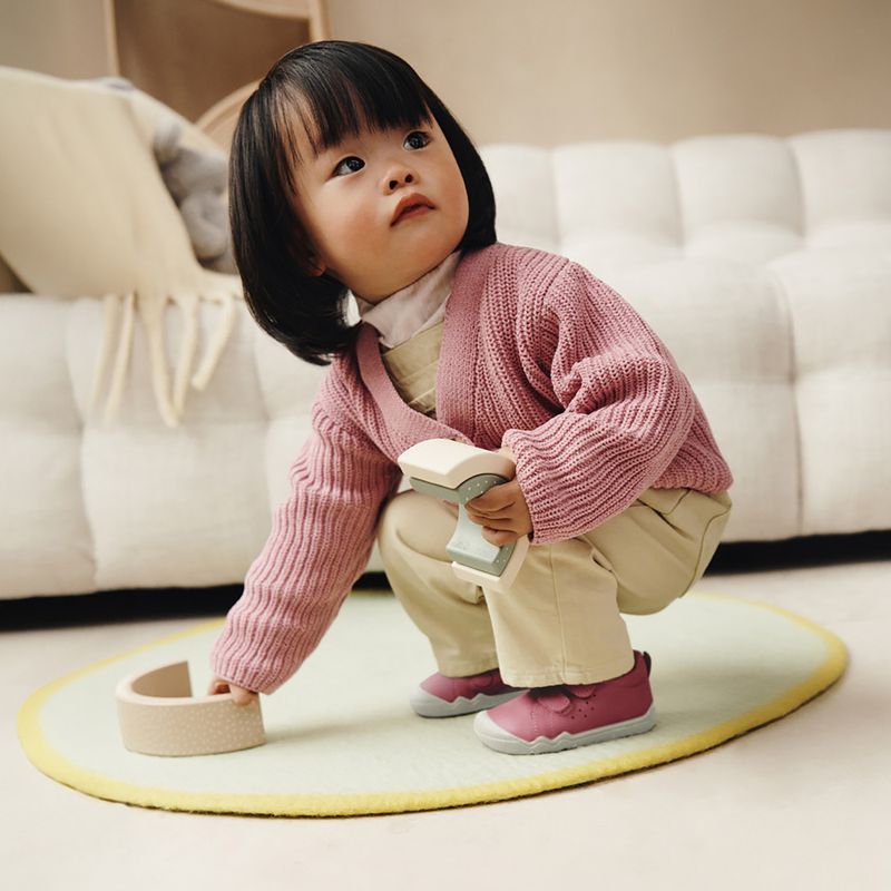 Детски обувки за боси крака Geox Steppieup fuchsia 16