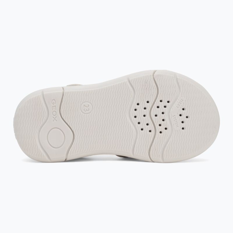 Детски сандали Geox Zapito в бяло/сребристо 4