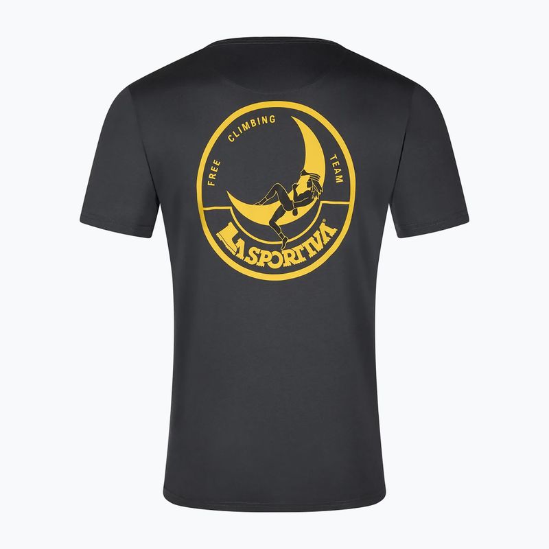 La Sportiva мъжка тениска Climbing on the Moon carbon/giallo 2