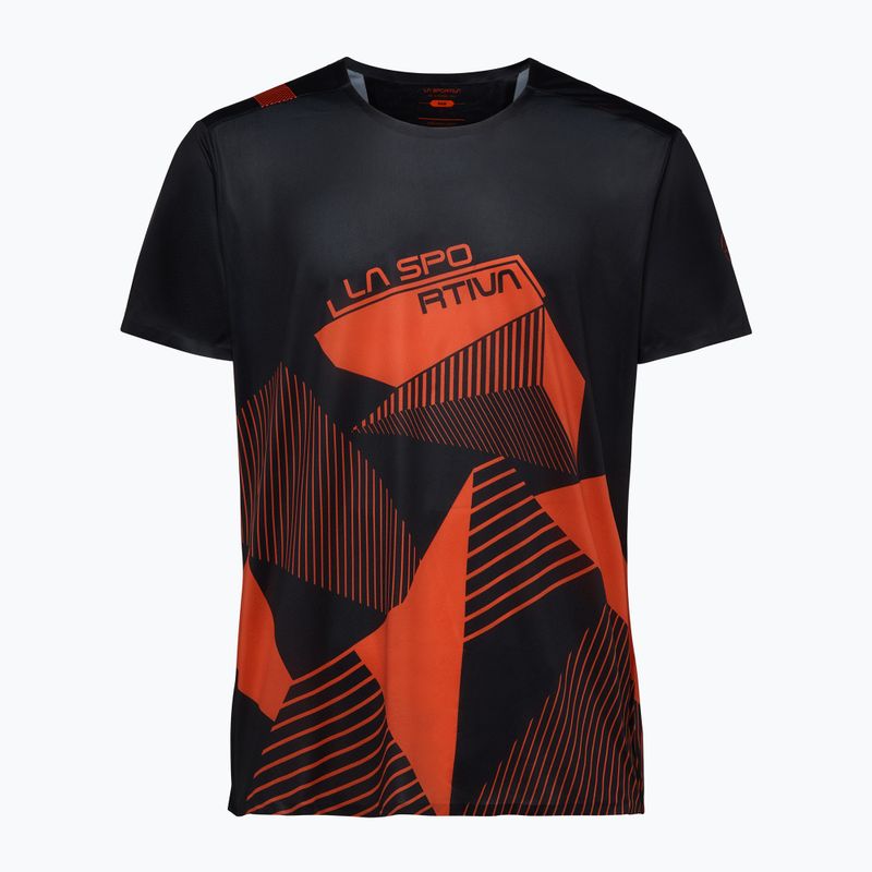 Мъжка тениска за катерене La Sportiva Comp black/cherry tomato