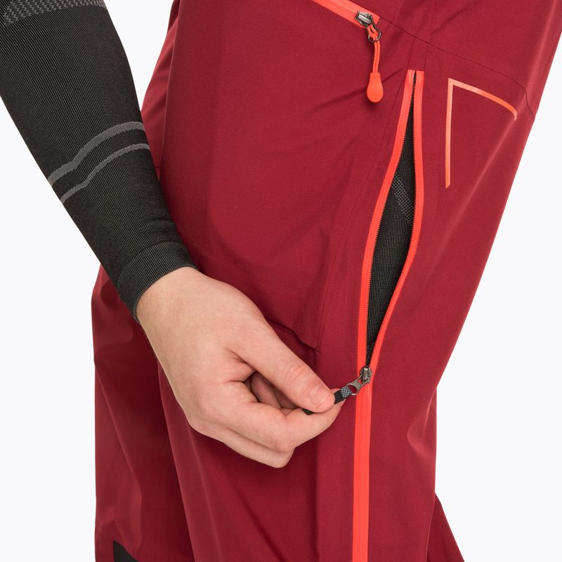 Мъжки панталони за скитуринг La Sportiva Chaser Evo Shell Bib sangria 5